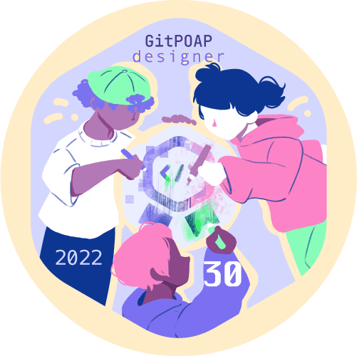2022 GitPOAP 30-Time Designer